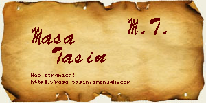 Maša Tašin vizit kartica